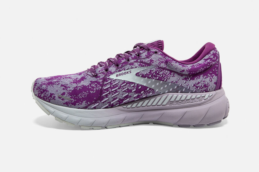 Brooks Running Shoes - Adrenaline GTS 21 Road Womens - Purple/Silver - VSX-175962